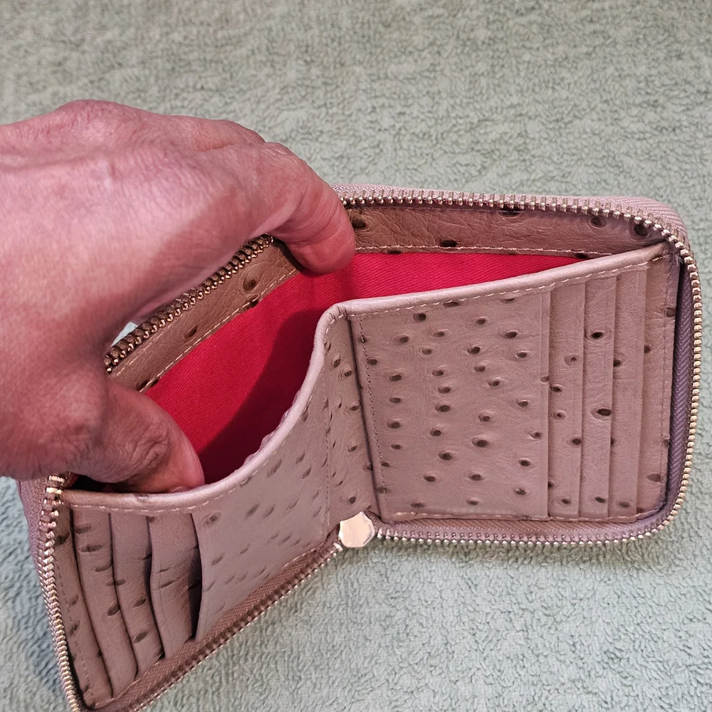 Dooney & Bourke Tan Ostrich-Print Wallet - Picture 5 of 7